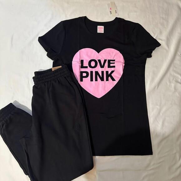 Victoria Secret T-Shirt and Jogger Set - Picture 1 of 3